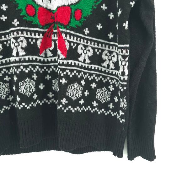 Disney Nightmare Before Christmas Jack Skeleton Youth Christmas Sweater L 11-13 - Picture 5 of 10